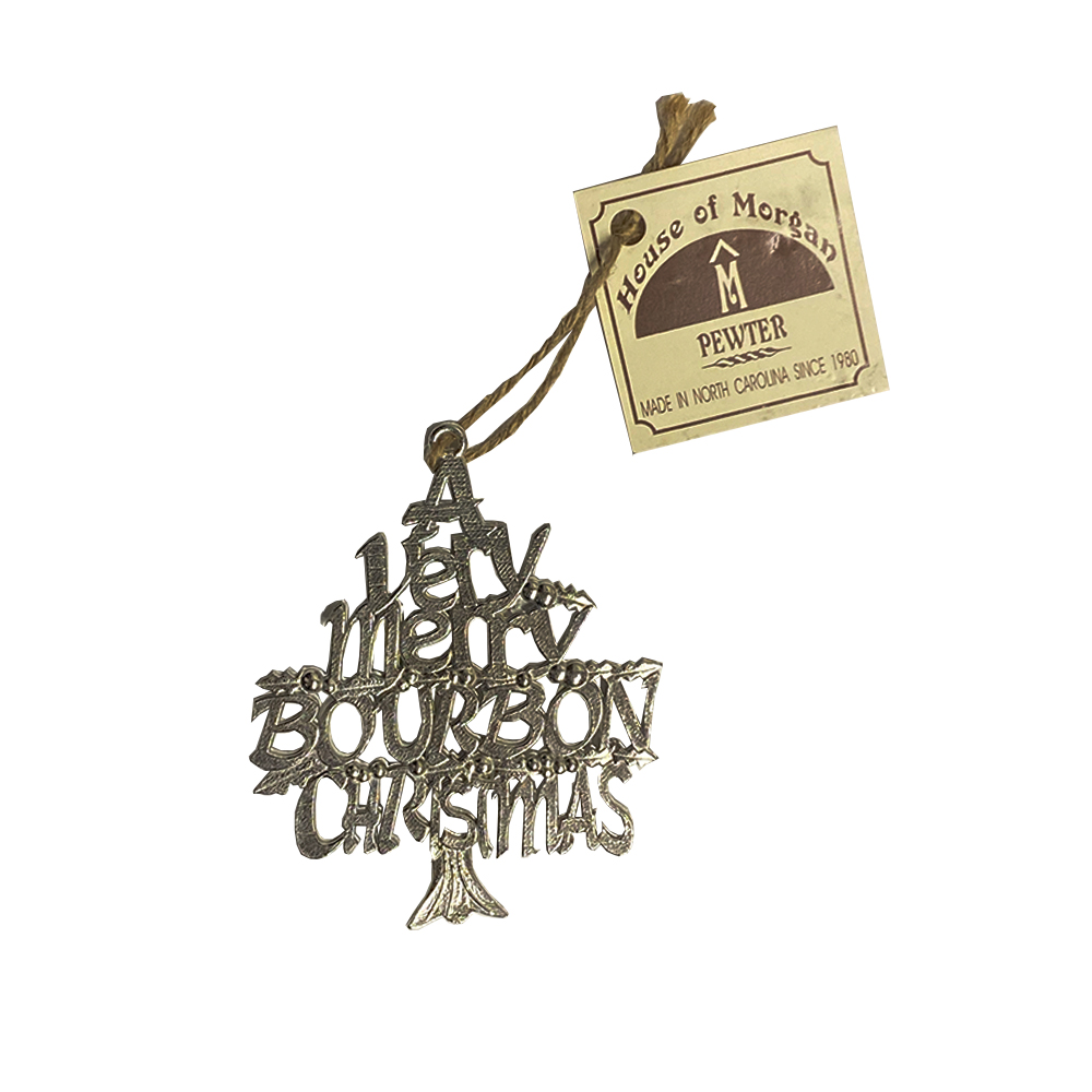 Pewter Bourbon Christmas Ornament